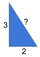 直角三角形の3:2:？の図