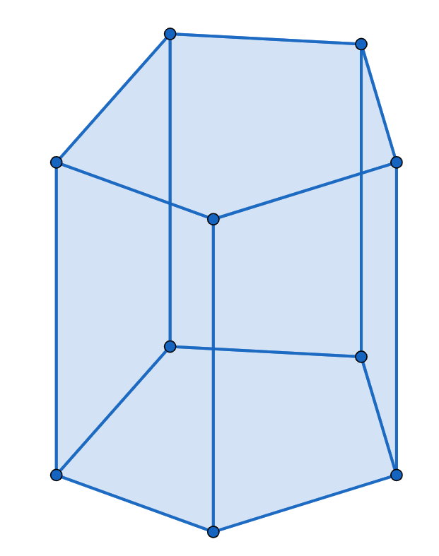 五角柱の図