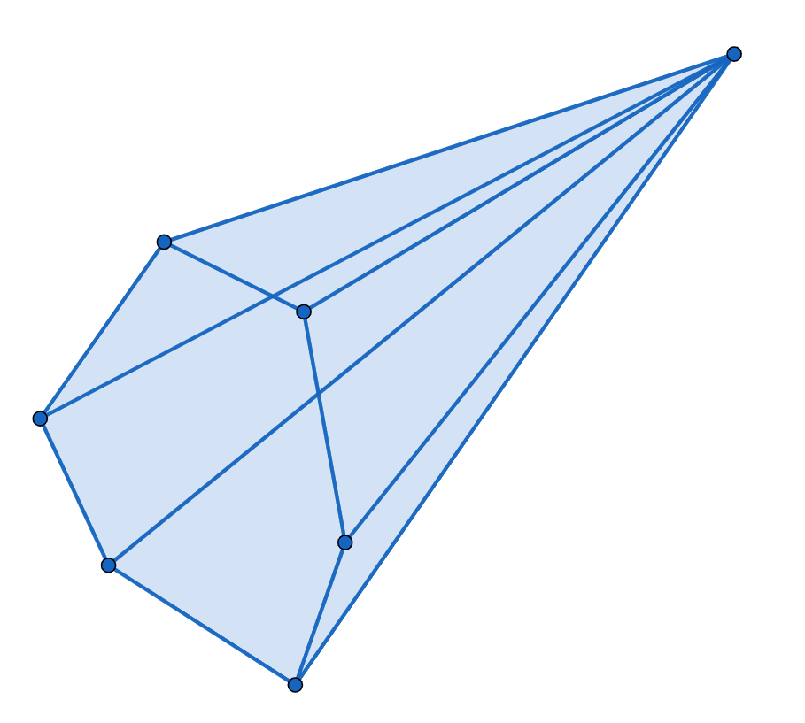 六角錐の図