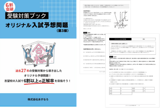 オリジナル入試予想問題集の画像
